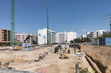 Avance de obras del Edificio Aqua Sur