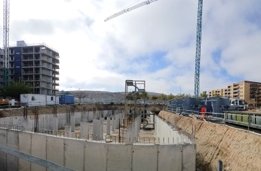 Avance de obras del Edificio Aqua Sur