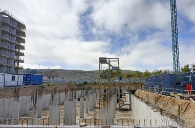 Avance de obras del Edificio Aqua Sur