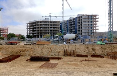 Avance de obras del Edificio Aqua Sur